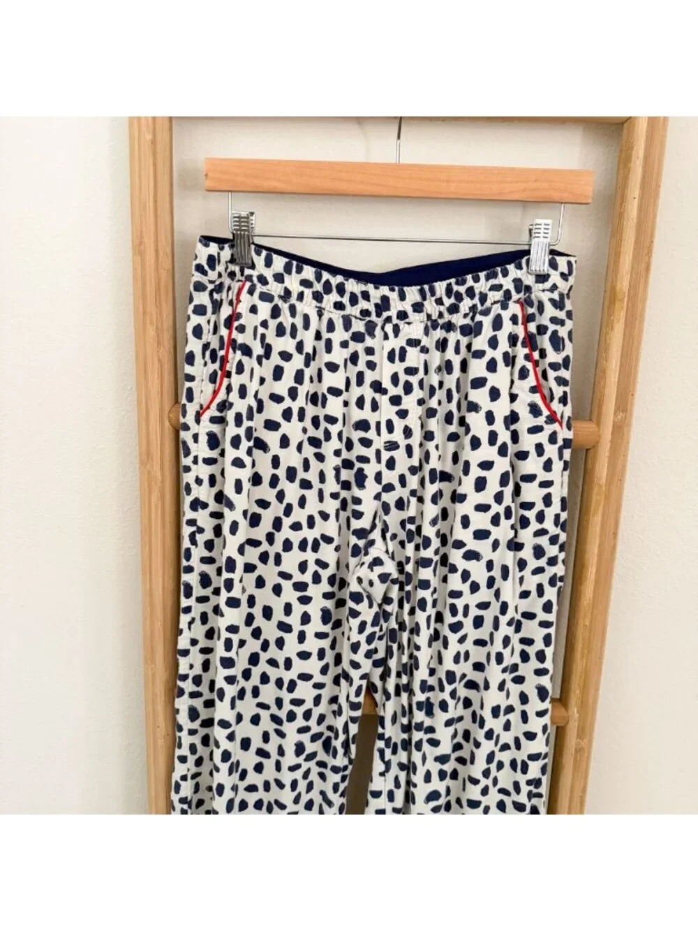 Aerie Flannel Skater Pajama Pants Toasted Coconut Print Size Small